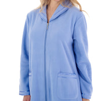 Load image into Gallery viewer, Slenderella Anti Pill Polar Fleece Zip Up Dressing Gown (4 Colours)