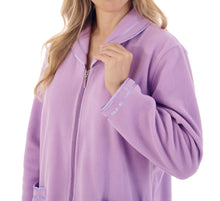 Load image into Gallery viewer, Slenderella Anti Pill Polar Fleece Zip Up Dressing Gown (4 Colours)