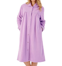 Load image into Gallery viewer, Slenderella Anti Pill Button Up Peter Pan Collar Dressing Gown (3 Colours)