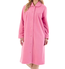 Load image into Gallery viewer, Slenderella Anti Pill Button Up Peter Pan Collar Dressing Gown (3 Colours)