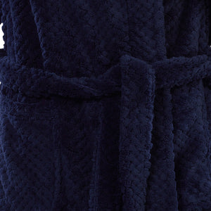 Slenderella Ladies Hooded Waffle Fleece Dressing Gown (4 Colours)