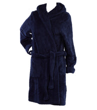 Load image into Gallery viewer, Slenderella Ladies Hooded Waffle Fleece Dressing Gown (4 Colours)