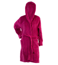 Load image into Gallery viewer, Slenderella Ladies Hooded Waffle Fleece Dressing Gown (4 Colours)