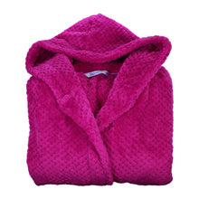 Load image into Gallery viewer, Slenderella Ladies Hooded Waffle Fleece Dressing Gown (4 Colours)