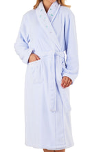 Load image into Gallery viewer, Slenderella Ladies Floral Embroidered Shawl Collar Dressing Gown (2 Colours)