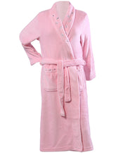 Load image into Gallery viewer, Slenderella Ladies Floral Embroidered Shawl Collar Dressing Gown (2 Colours)