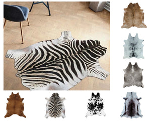 Faux Animal Hide Rug 190cm x 155cm (3 Colours)