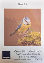 Load image into Gallery viewer, Habypro Cross Stitch Chart Only (Blue Tit)