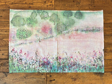 Load image into Gallery viewer, Wild Flower Meadow Watercolour Cotton Tea Towel