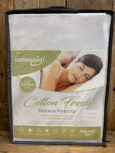 Load image into Gallery viewer, Cotton Fresh Fitted Bed Mattress Protector (Various Sizes)