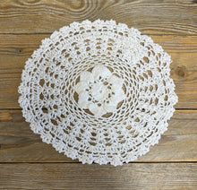 Load image into Gallery viewer, White Assorted Round Crochet Doilies - Pack of 6 (10")