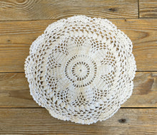Load image into Gallery viewer, White Assorted Round Crochet Doilies - Pack of 6 (10")