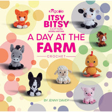Load image into Gallery viewer, King Cole Itsy Bitsy Crochet Pattern Book A Day at the Farm by Jenny Davey