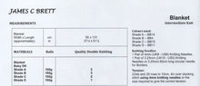Load image into Gallery viewer, James Brett Double Knit Knitting Pattern - Nautical Sailing Theme Blanket JB870