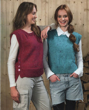 Load image into Gallery viewer, James Brett Knitting Pattern Ladies Slipover Vests (JB891)