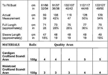 Load image into Gallery viewer, James Brett Aran Knitting Pattern Women’s Fairisle Waistcoat and Cardigans (JB917)