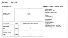 Load image into Gallery viewer, James Brett Chunky Crochet Pattern – Barney Brettosaurus Dinosaur Toy JB934