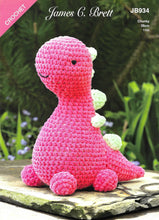 Load image into Gallery viewer, James Brett Chunky Crochet Pattern – Barney Brettosaurus Dinosaur Toy JB934