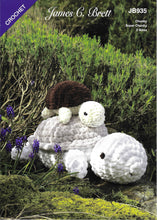 Load image into Gallery viewer, James Brett Chunky Crochet Pattern – Tilly &amp; Tommy Tortoise Toy JB935