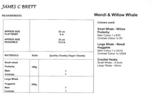 Load image into Gallery viewer, James Brett Chunky Crochet Pattern – Wendi &amp; Willow Whale Toy JB939