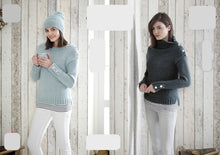 Load image into Gallery viewer, King Cole Chunky Knitting Pattern - Ladies Sweaters &amp; Hat (5178)