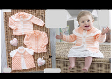 Load image into Gallery viewer, King Cole Double Knitting Pattern - Baby Cardigans &amp; Matinee Jacket (5216)