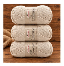 Load image into Gallery viewer, King Cole Finesse Cotton Silk DK Yarn  Pack of 3 (White)