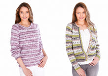 Load image into Gallery viewer, King Cole Double Knit Knitting Pattern - Ladies Sweater &amp; Cardigan (5764)