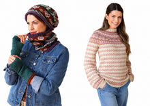 Load image into Gallery viewer, King Cole DK Knitting Pattern Womens ‘Knit in the Round’ Fair Isle Sweater 6149