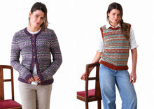 Load image into Gallery viewer, King Cole Double Knitting Pattern Ladies Cardigan &amp; Tank Top 6341