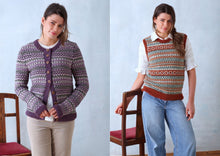 Load image into Gallery viewer, King Cole Double Knitting Pattern Ladies Cardigan &amp; Tank Top 6341