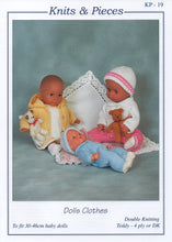 Load image into Gallery viewer, Knits &amp; Pieces Double Knitting Pattern Dolls Clothes KP-19