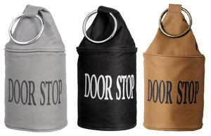 Fabric Door Stop with Metal Ring (Various Colours)