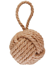 Load image into Gallery viewer, Heavy Duty Rope Knot Doorstop with Handle (Cube or Sphere)