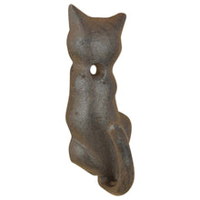 Load image into Gallery viewer, Cast Iron Cat Tail Hooks (Set of 2 or 4)