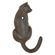 Load image into Gallery viewer, Cast Iron Cat Tail Hooks (Set of 2 or 4)