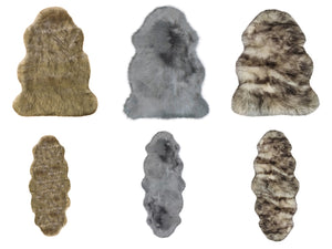 Luxury Soft Faux Fur Sheepskin Rugs (3 Colours, 2 Sizes)