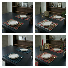 Load image into Gallery viewer, Pack of 4 Made To Order Tartan Placemats 16” x 13 (Various Designs)