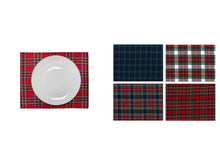 Load image into Gallery viewer, Pack of 4 Made To Order Tartan Placemats 16” x 13 (Various Designs)