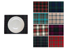 Load image into Gallery viewer, Pack of 4 Made To Order Tartan Placemats 16” x 13” (Various Colours)