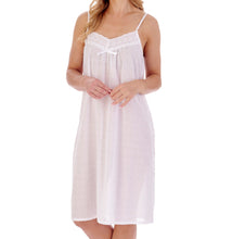 Load image into Gallery viewer, Slenderella Ladies Circular Dobby Dot Cotton Chemise (3 Colours)