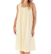 Load image into Gallery viewer, Slenderella Ladies Sleeveless Circular Dobby Dot Cotton Nightie (3 Colours)