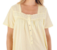 Load image into Gallery viewer, Slenderella Ladies Short Sleeve Circular Dobby Dot Cotton Nightie (3 Colours)