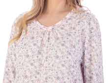 Load image into Gallery viewer, Slenderella Long Sleeve Ditsy Floral Jersey Nightie (3 Colours)