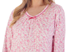 Load image into Gallery viewer, Slenderella Long Sleeve Ditsy Floral Jersey Nightie (3 Colours)