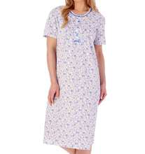 Load image into Gallery viewer, Slenderella Ditsy Floral Short Sleeve Jersey Nightie (3 Colours)