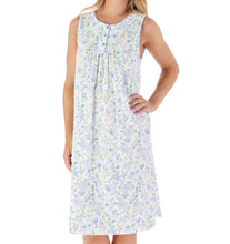 Load image into Gallery viewer, Slenderella Trailing Floral Print Sleeveless Jersey Nightie (2 Colours)