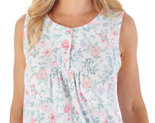 Load image into Gallery viewer, Slenderella Trailing Floral Print Sleeveless Jersey Nightie (2 Colours)