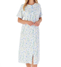 Load image into Gallery viewer, Slenderella Trailing Floral Print Button Down Jersey Nightie (2 Colours)