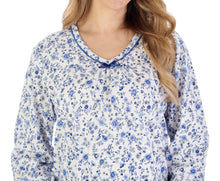 Load image into Gallery viewer, Slenderella Ditsy Floral Jersey Long Sleeve Nightie (3 Colours)